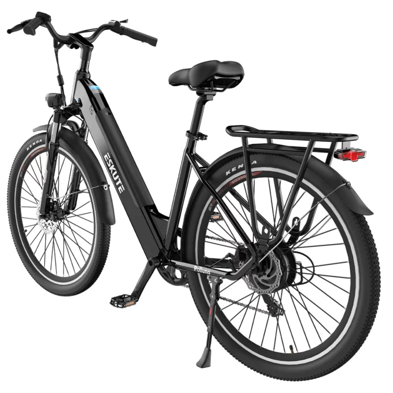 Eskute Polluno PLUS Electric City Bike in Black