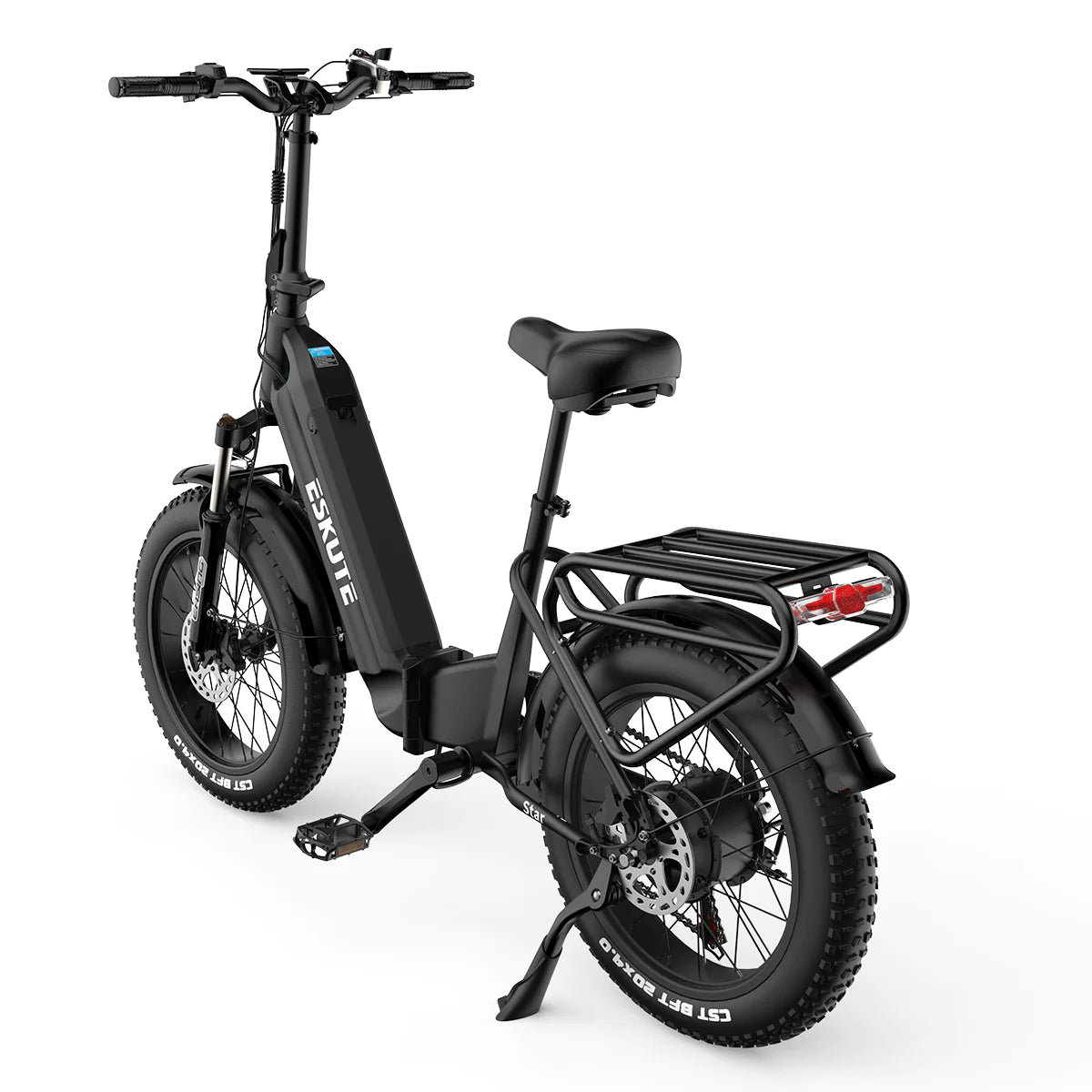 Eskute Star City High-Capacity Electric Bike in Black