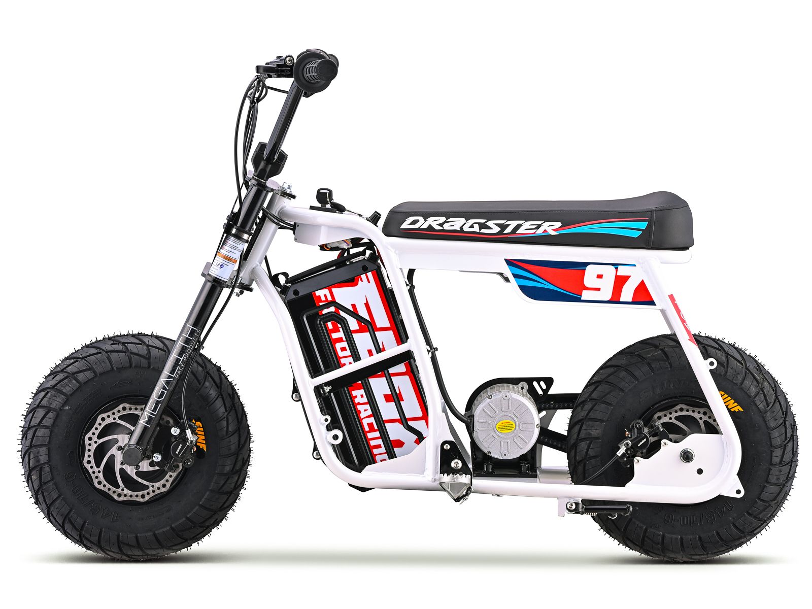 Dragster Electric Bike - White SM