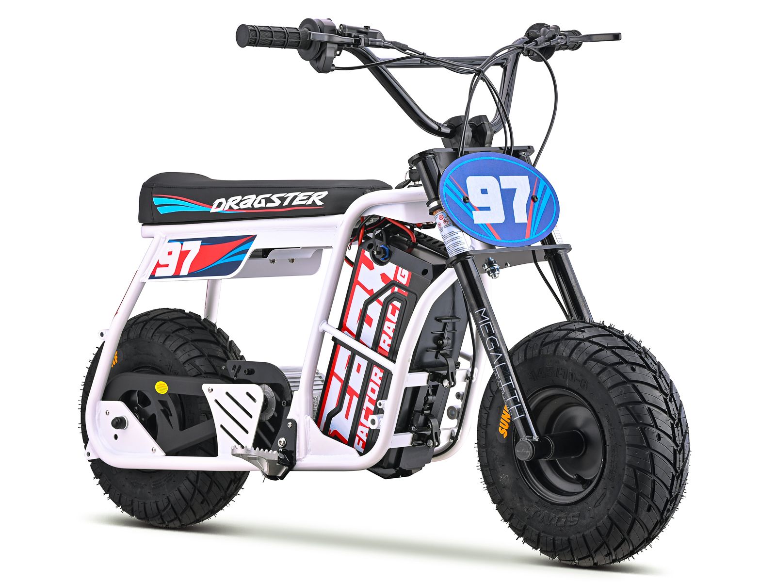 Dragster Electric Bike - White SM