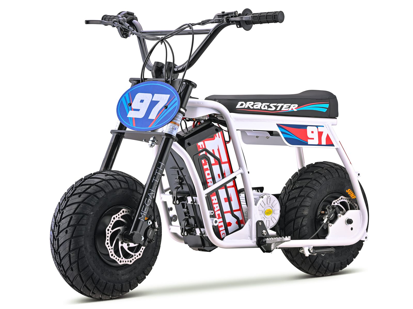 Dragster Electric Bike - White SM