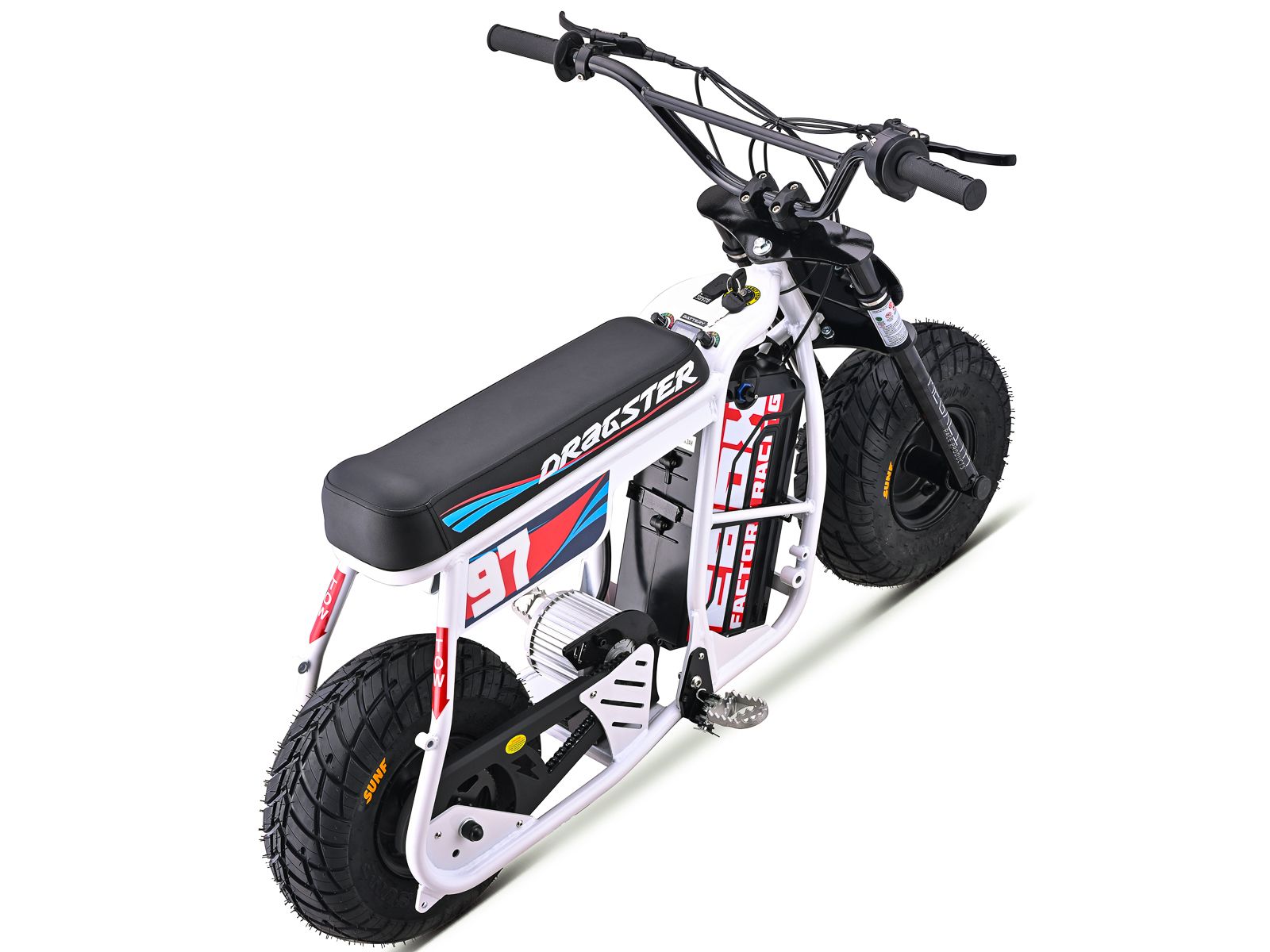 Dragster Electric Bike - White SM