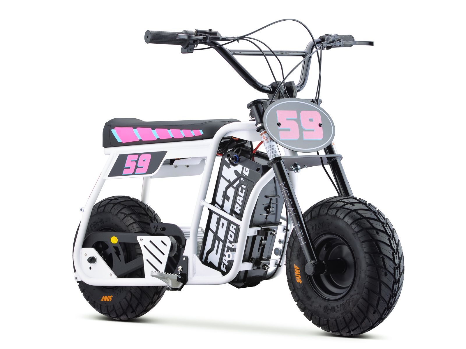 Dragster Electric Bike - White