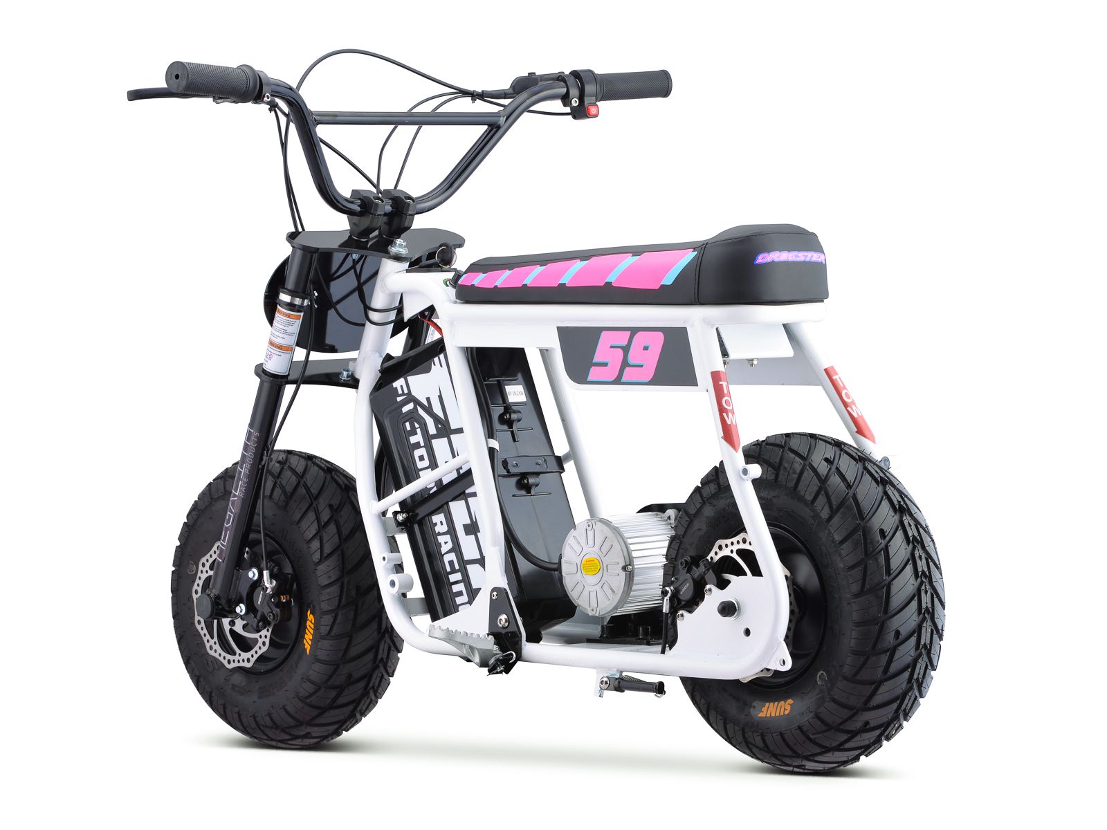 Dragster Electric Bike - White