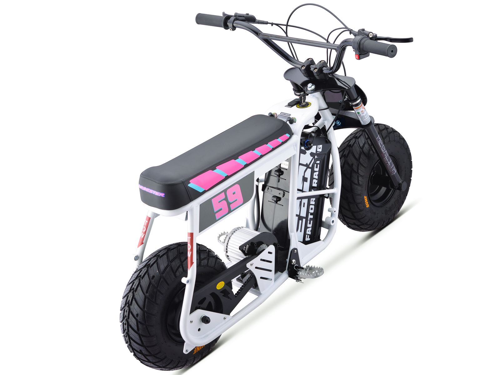 Dragster Electric Bike - White