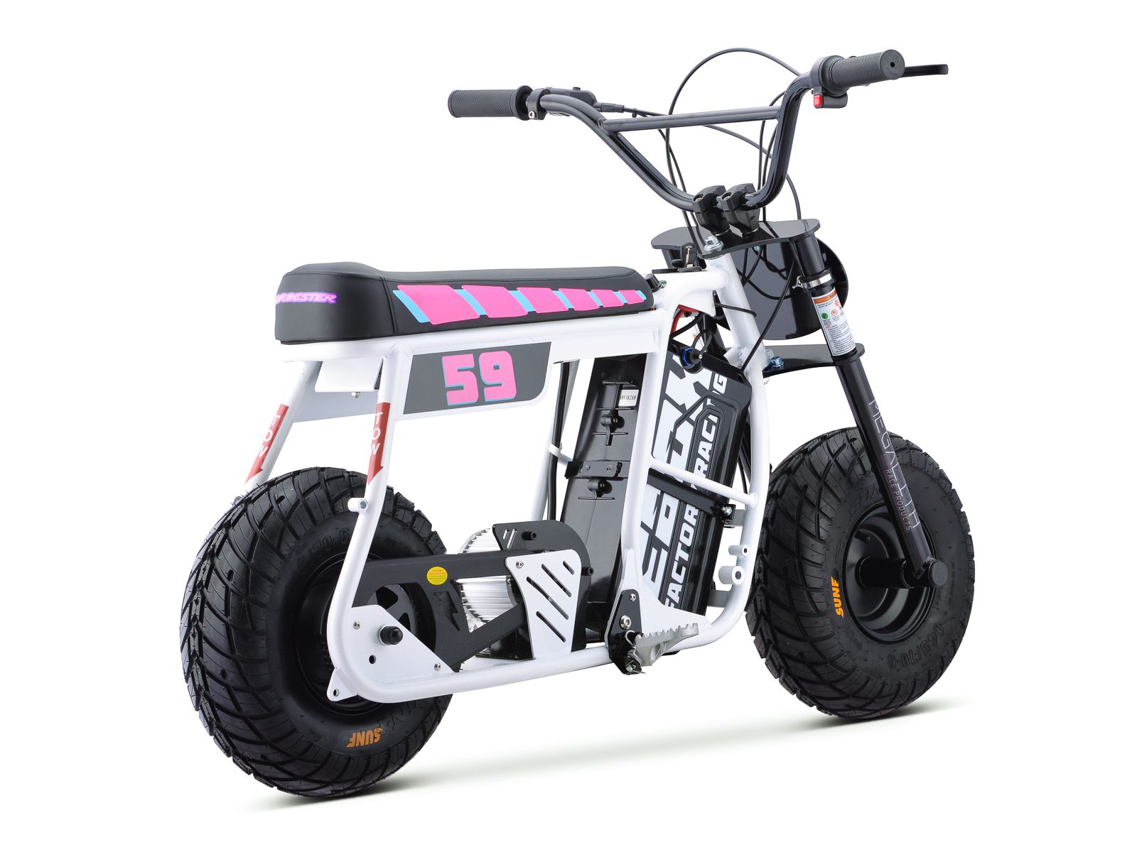 Dragster Electric Bike - White