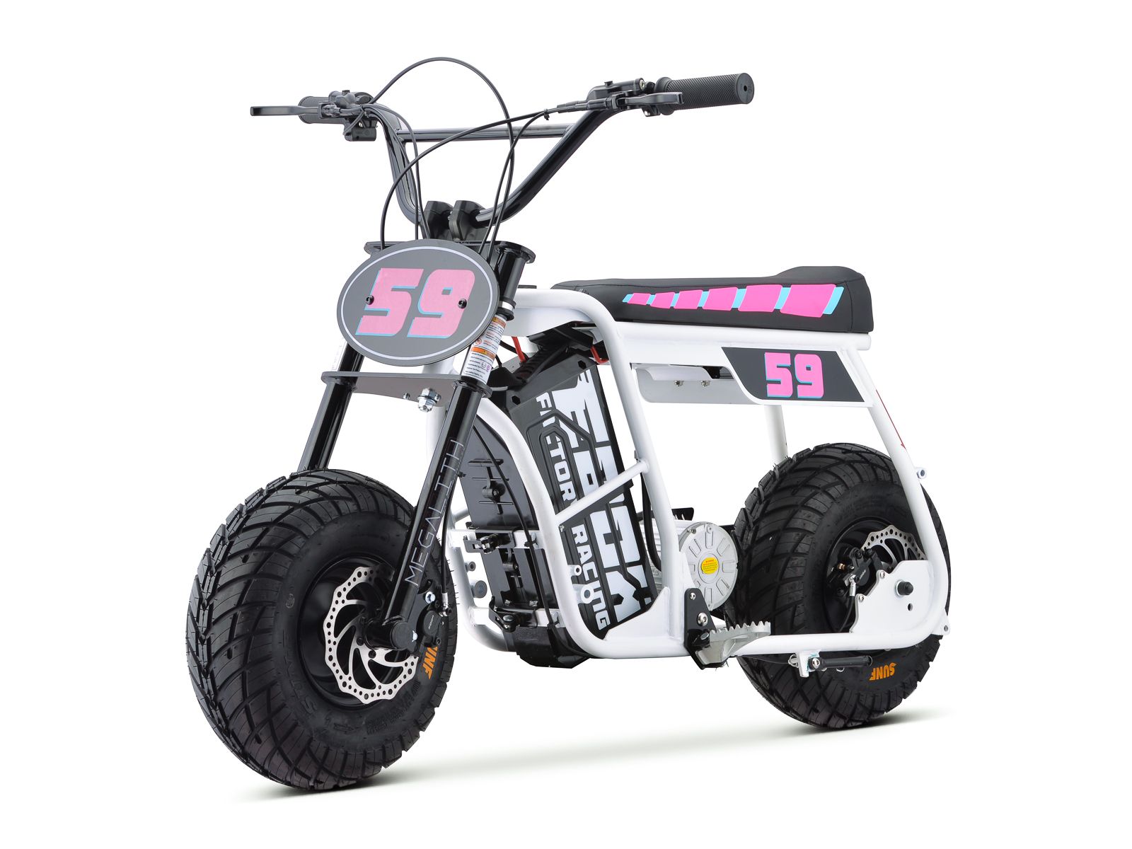 Dragster Electric Bike - White