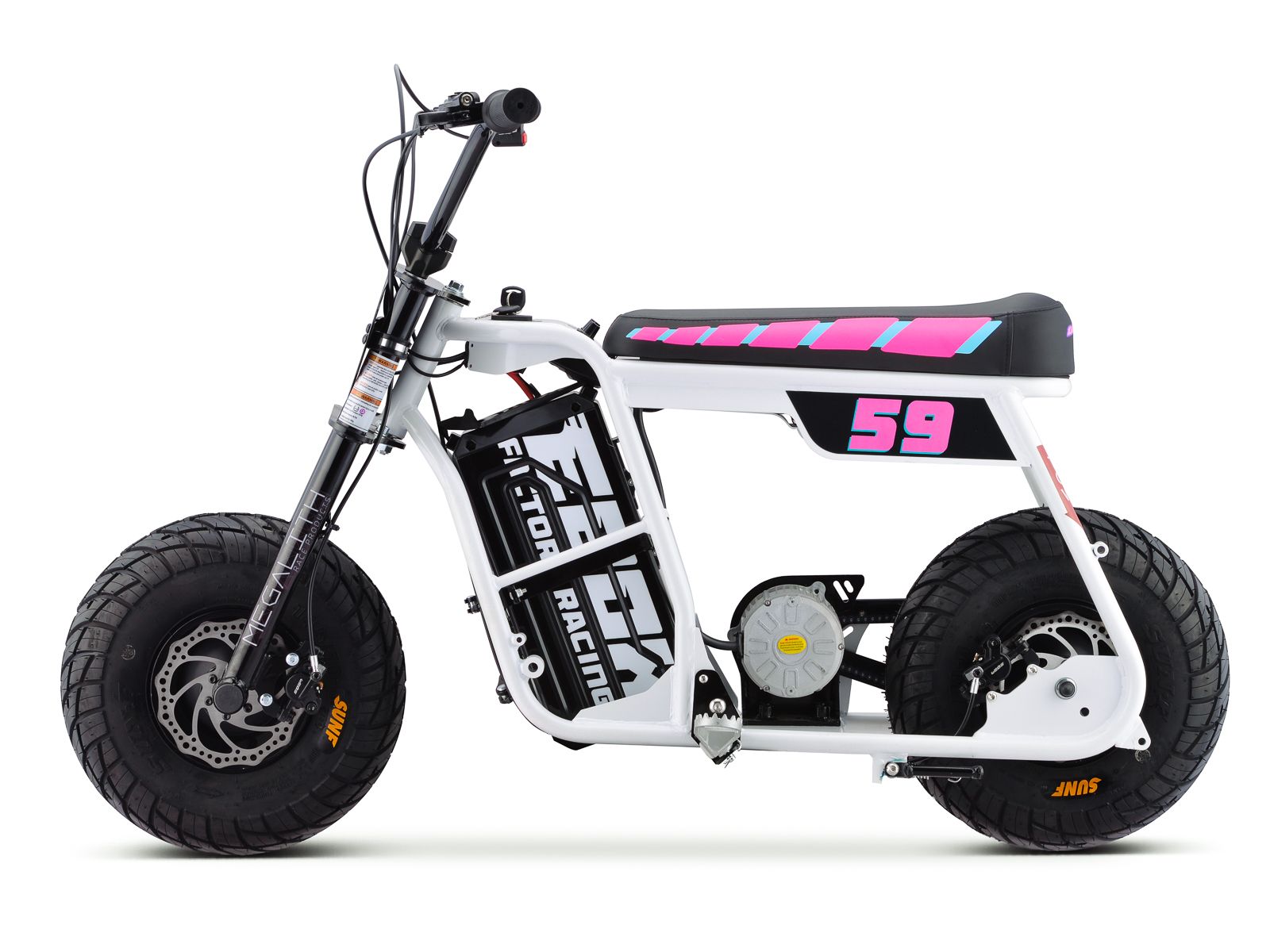Dragster Electric Bike - White
