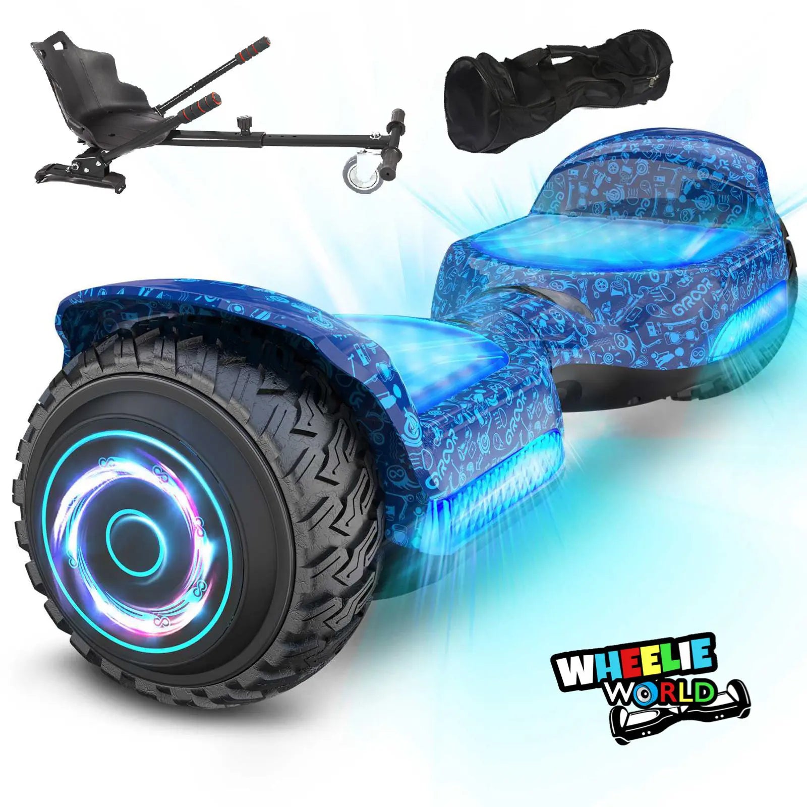G11 – BLUE 6.5″ OFF ROAD HOVERBOARD & KART BUNDLE SAVINGS DEAL