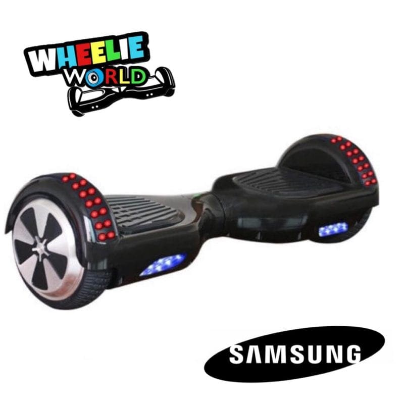 Black Led Hoverboard Cart Bundle powered by Samsung battery, Self balancing, Bluetooth, Segway,