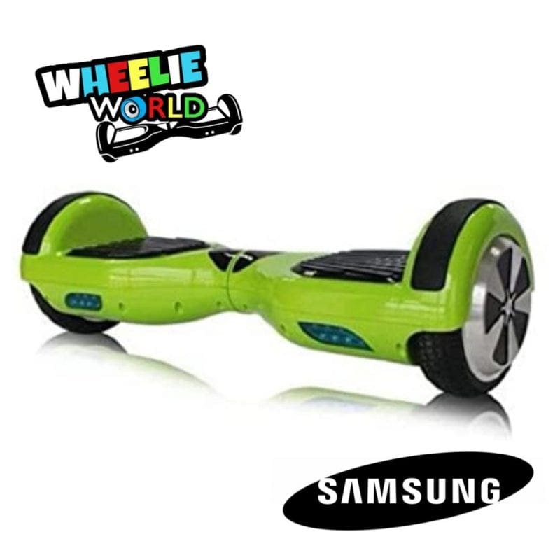 Green Hoverboard powered by Samsung battery, Self balancing, Bluetooth, Segway,